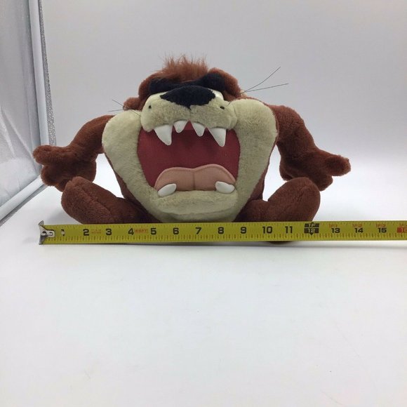 Vintage 1997 Tazmanian Devil Large Taz Talking Plush Stuffed Animal 12" Works! - Picture 11 of 12